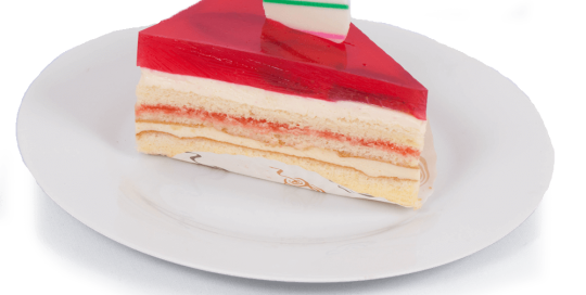 Slice Strawberry Cheese Cake